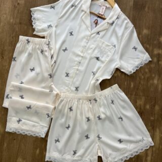 PYJAMA SATIN 3 PIÈCES